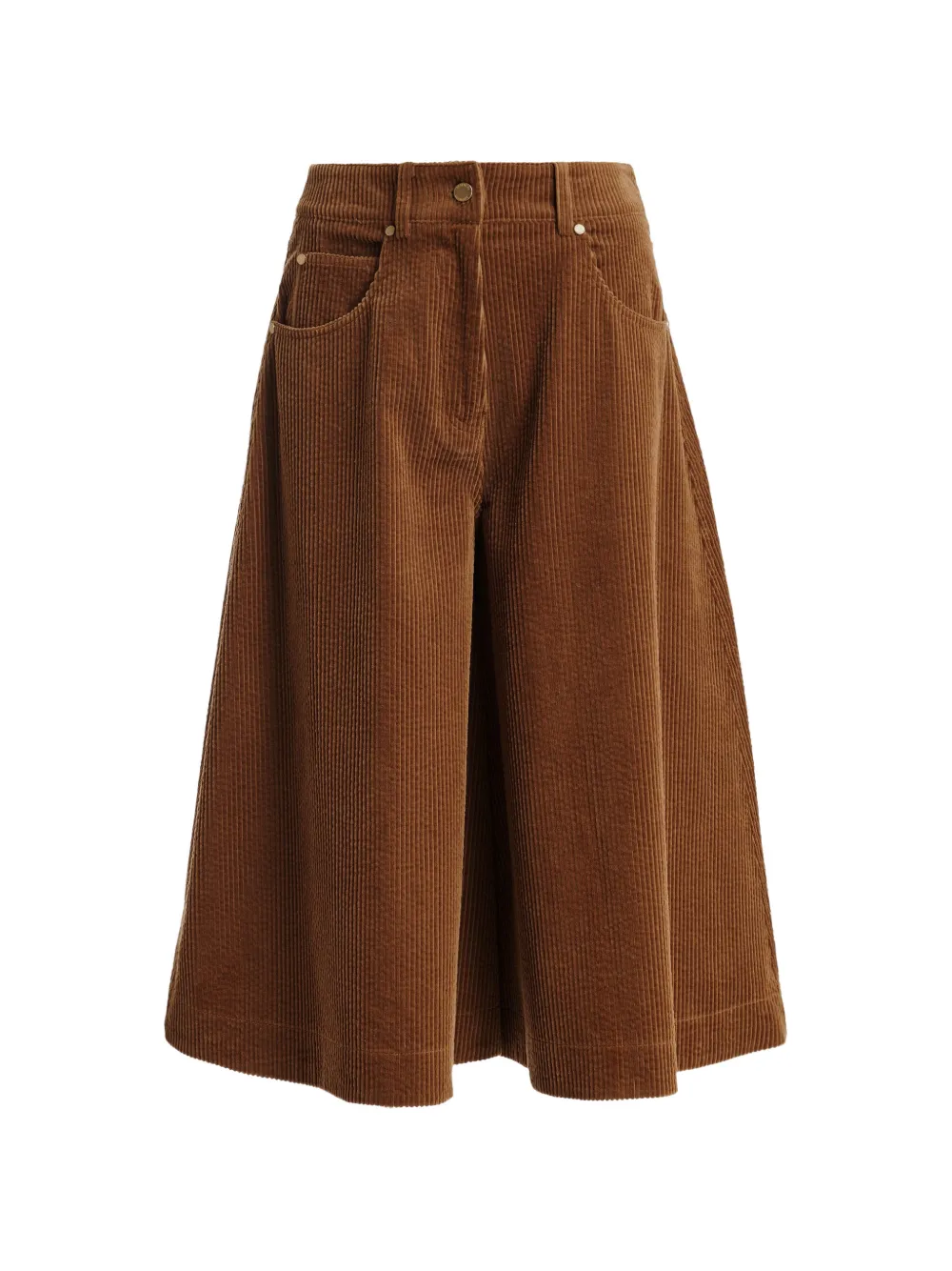 Essentiel Antwerp Shorts svasati a coste - Marrone