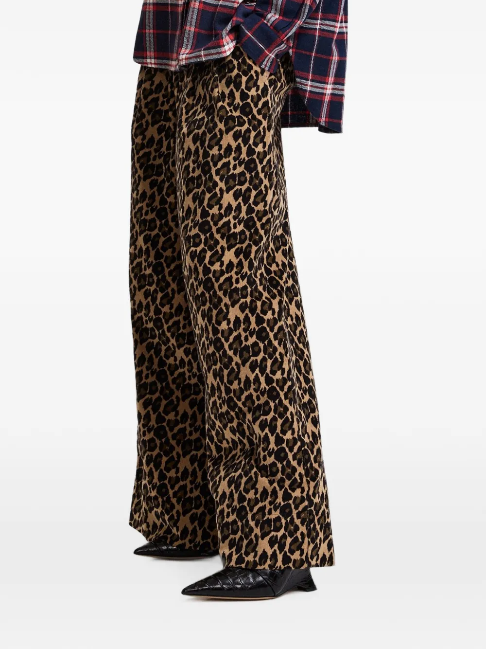 Essentiel Antwerp Kelly leopard-print trousers