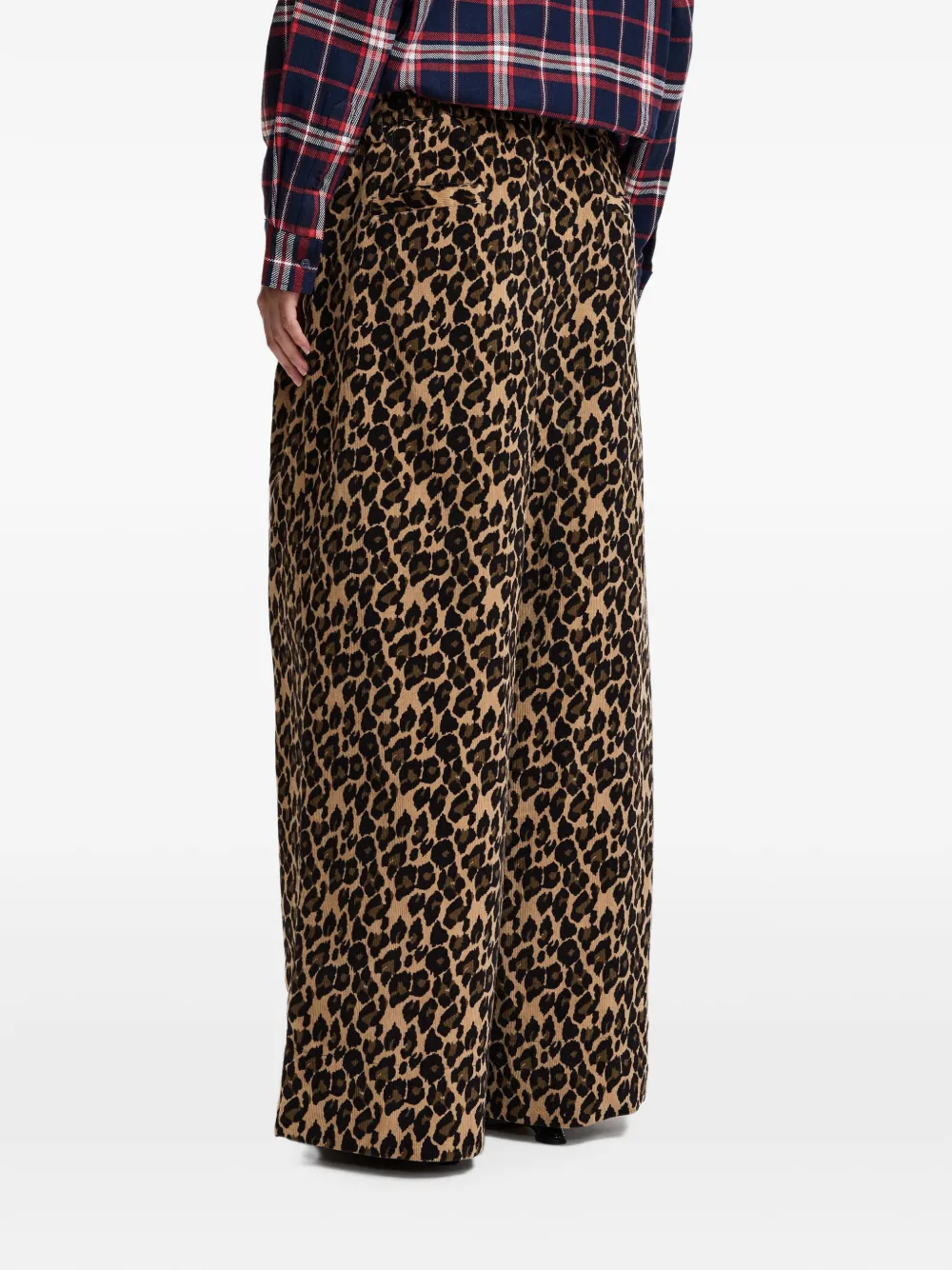 Essentiel Antwerp Kelly broek met luipaardprint Beige
