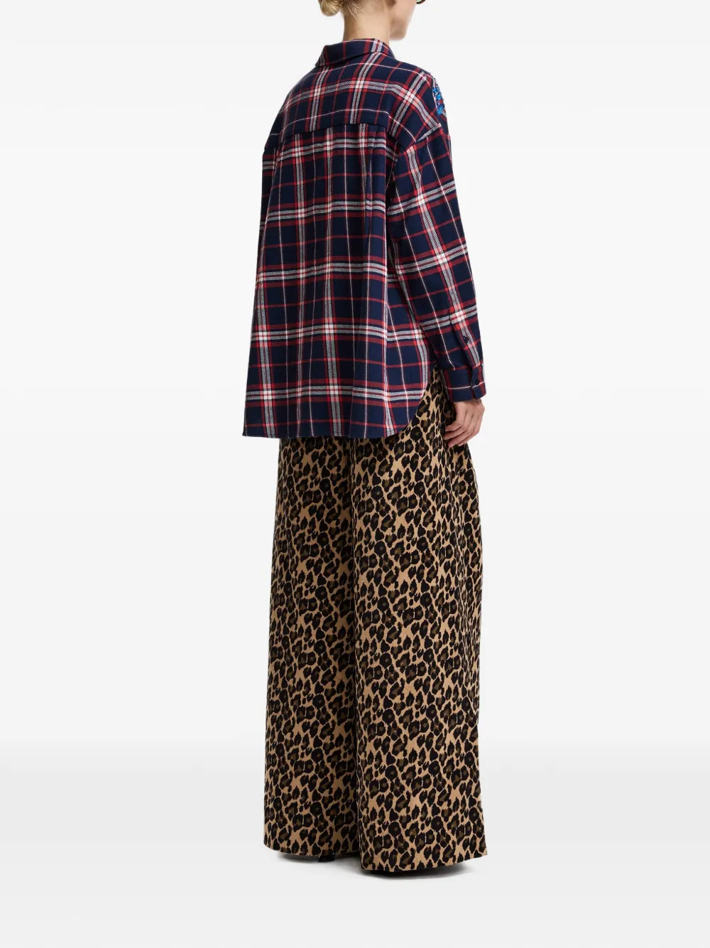 Essentiel Antwerp Kelly broek met luipaardprint Beige