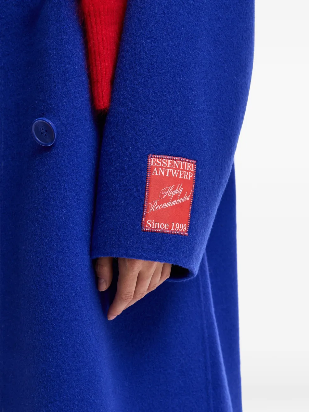 Essentiel Antwerp Jas met dubbele rij knopen Blauw