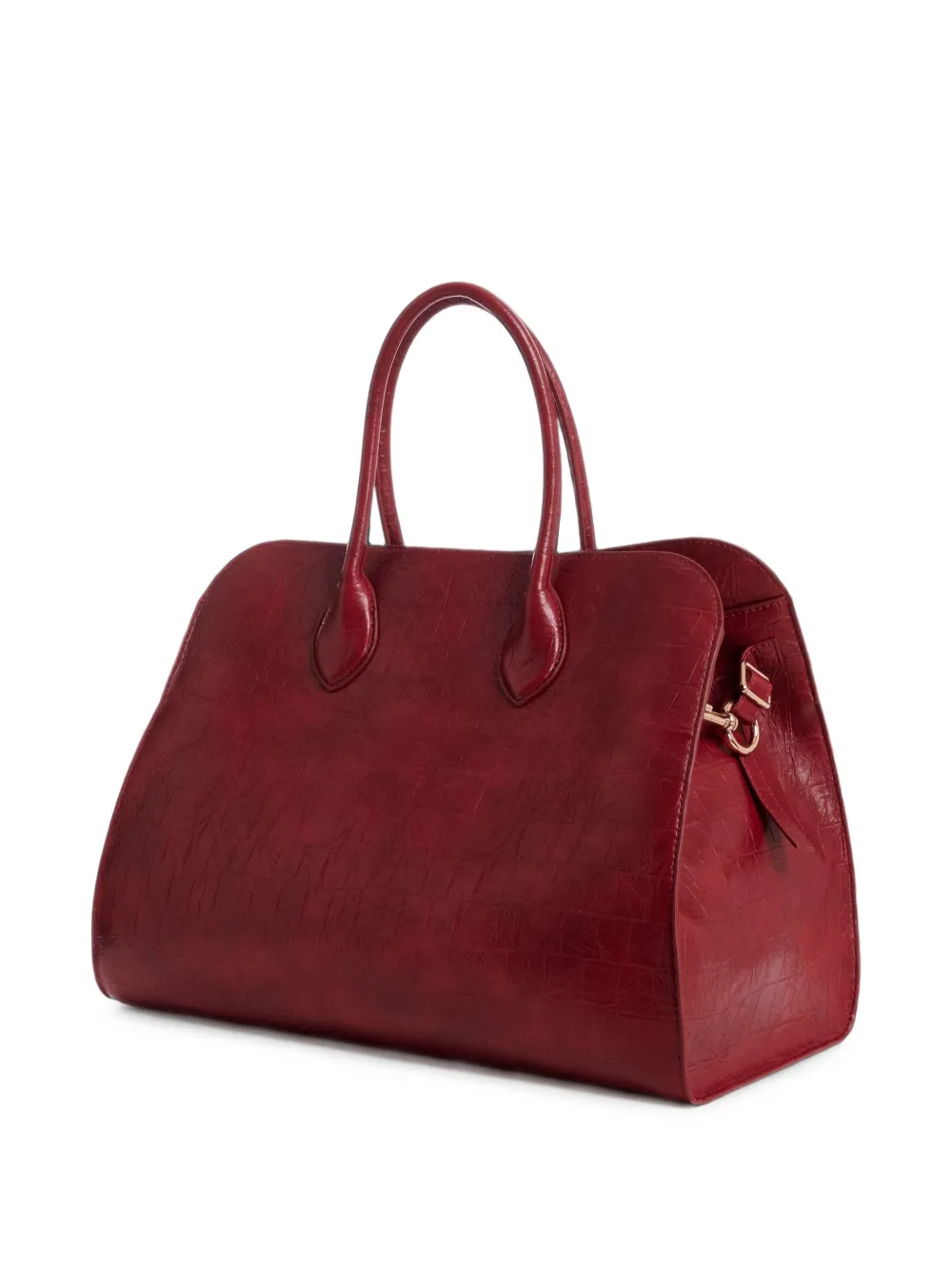 Essentiel Antwerp Katarina shopper met krokodillen-reliëf Rood