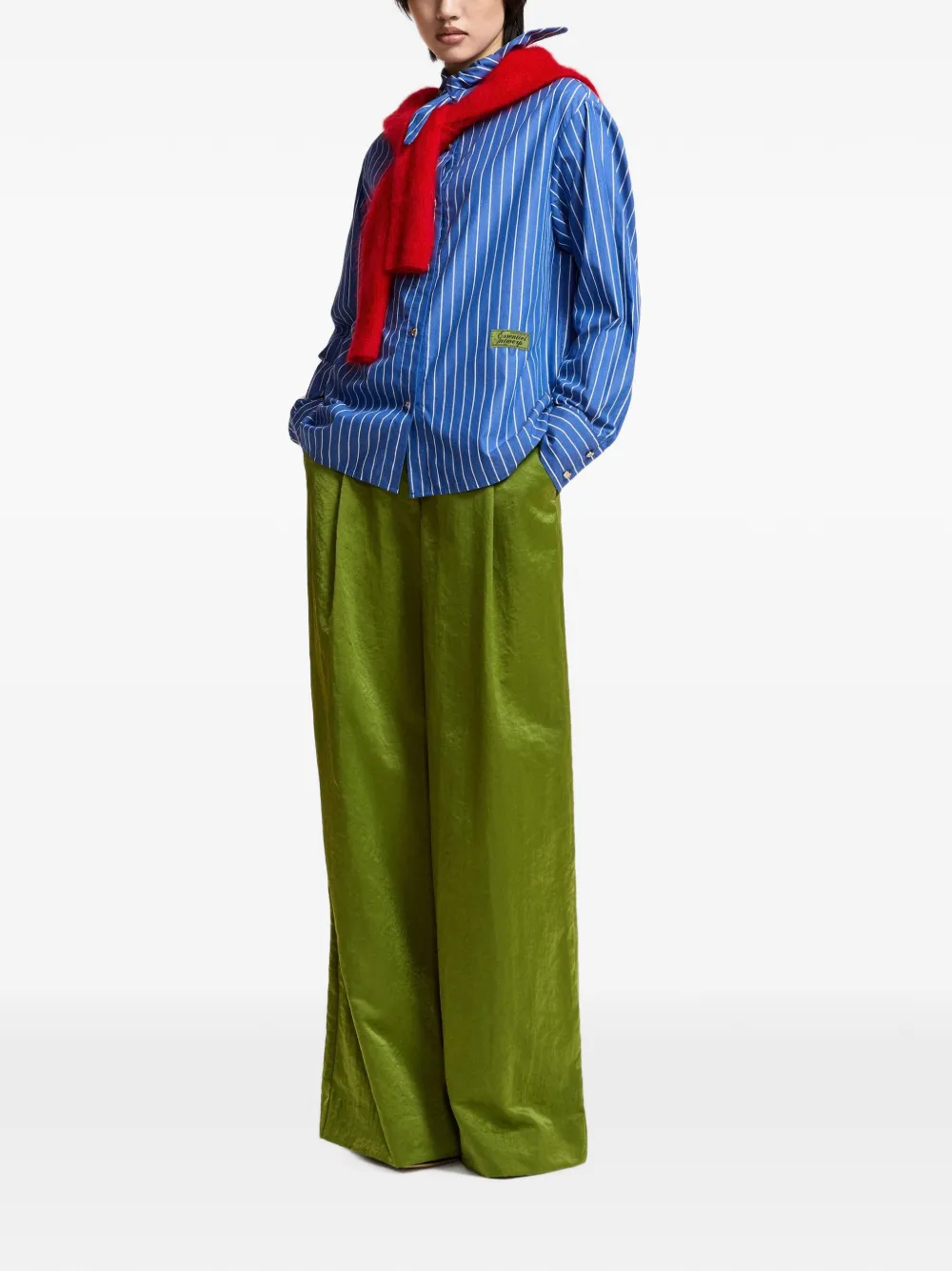 Essentiel Antwerp Kacao gestreept blouse Blauw