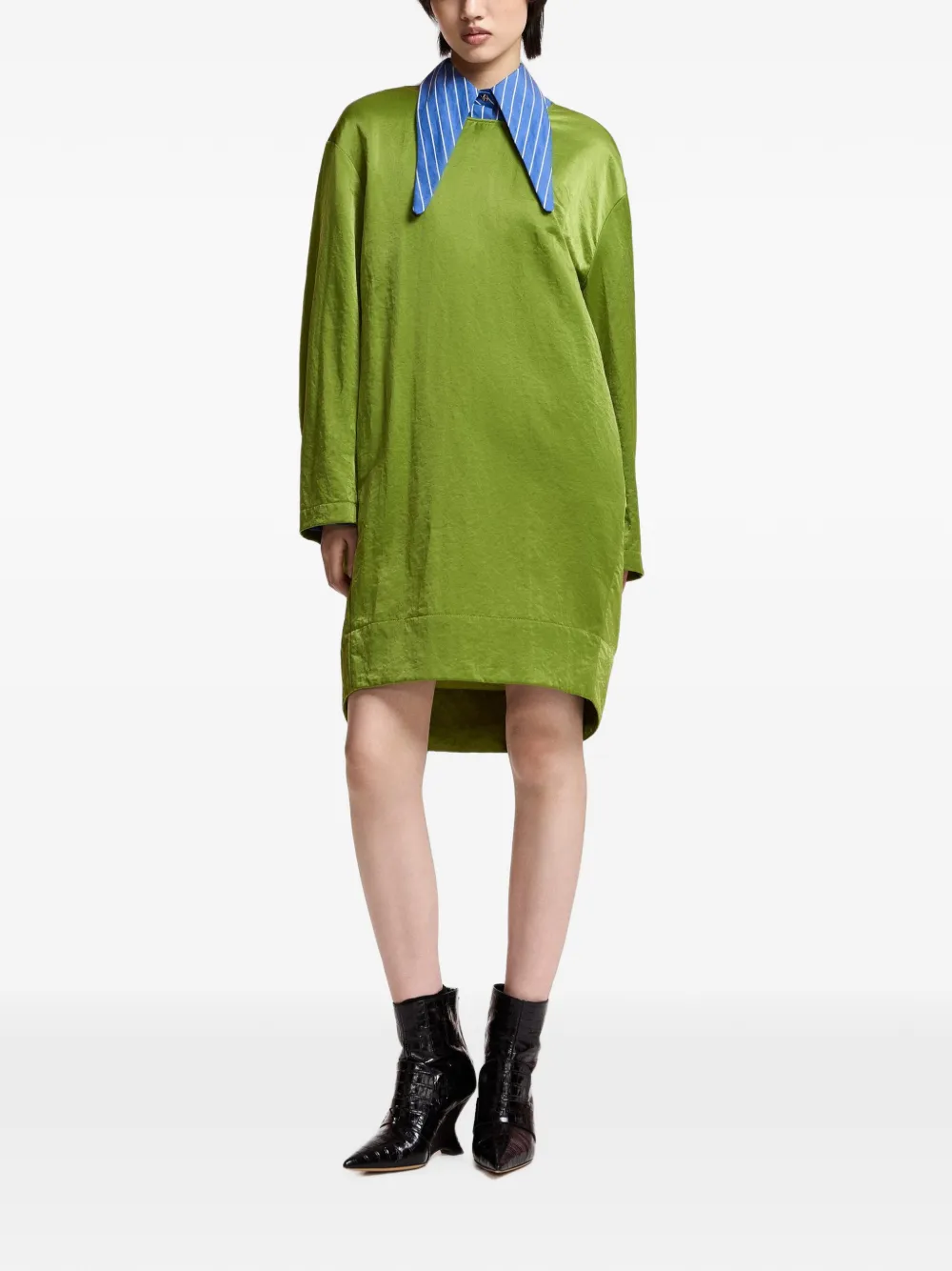 Essentiel Antwerp Kambridge mini-jurk Groen