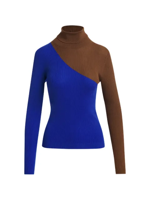 Essentiel Antwerp ribbed-knit two-tone sweater