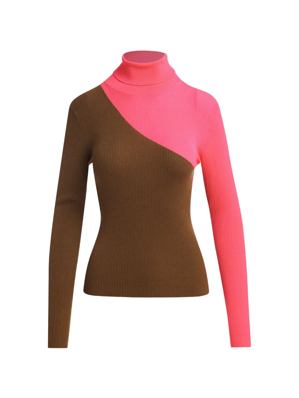 Essentiel Antwerp Maglione bicolore Koncert a coste - Marrone