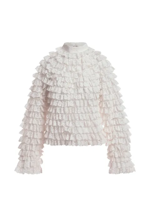 Essentiel Antwerp Kashvi ruffled lace blouse