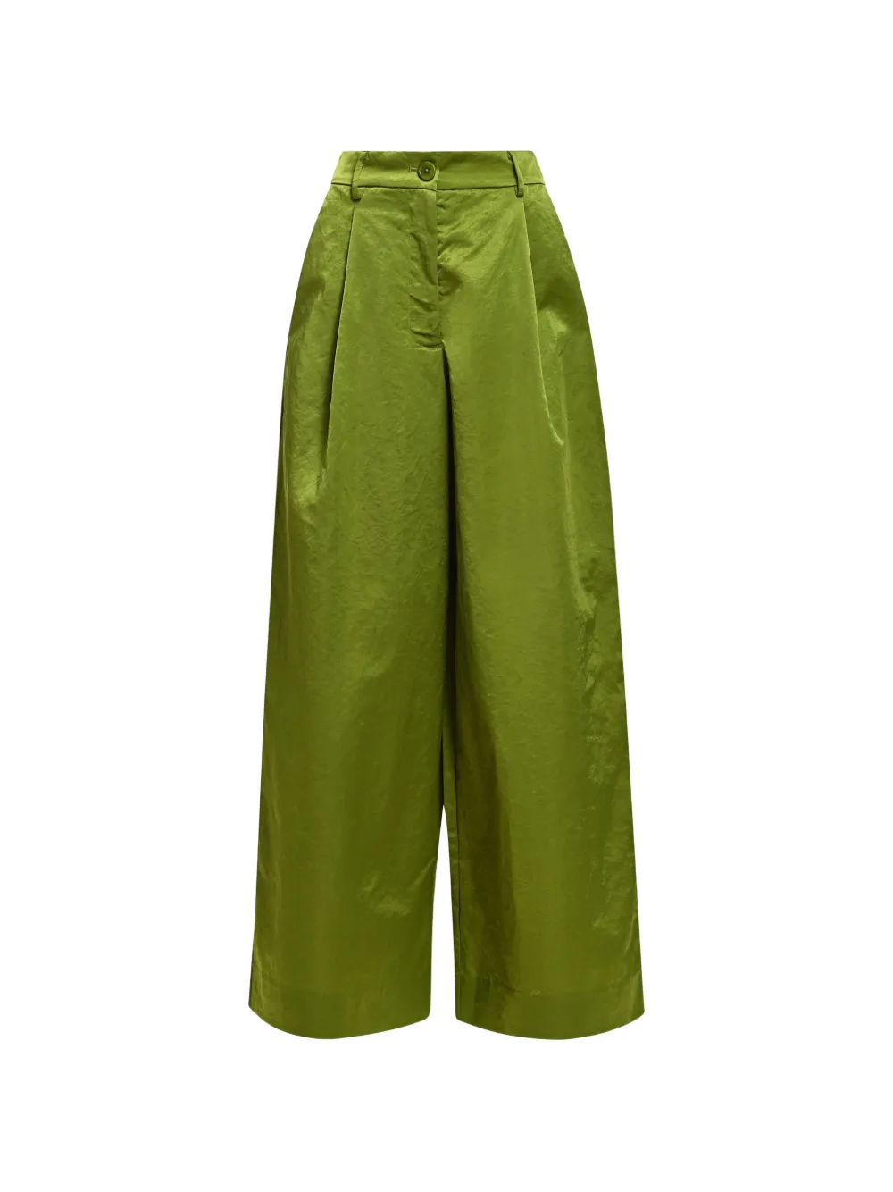 Essentiel Antwerp Pantaloni a gamba ampia con pieghe - Verde