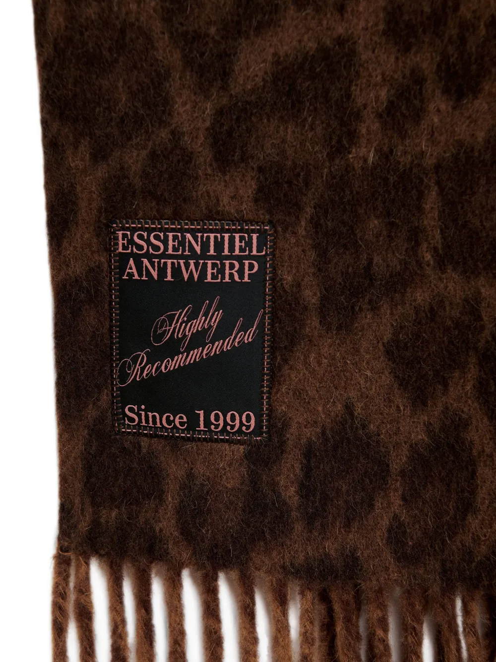 Essentiel Antwerp Sjaal met luipaardprint Bruin