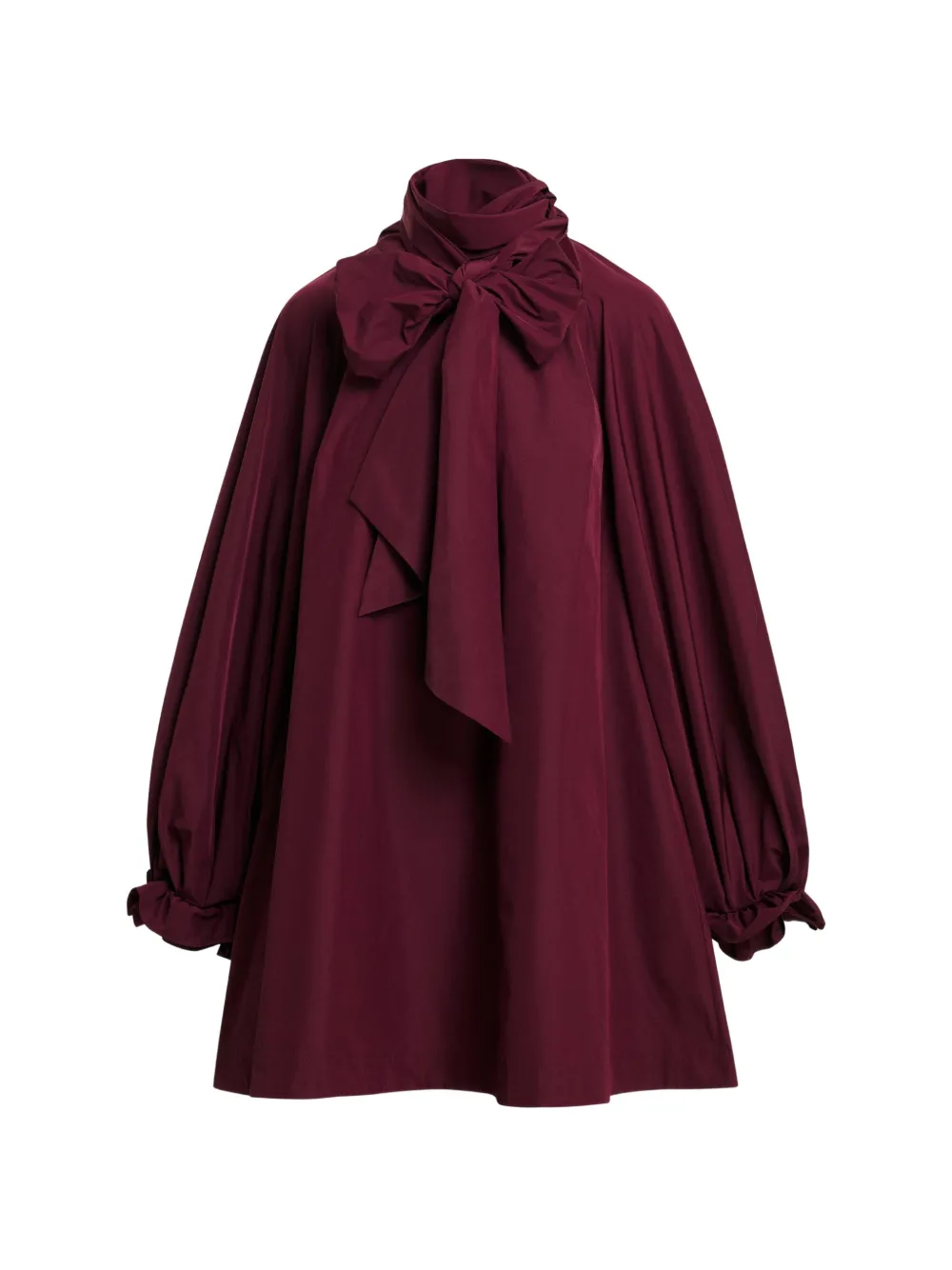 Essentiel Antwerp Abito corto svasato con fiocco - Rosso