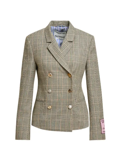 Essentiel Antwerp blazer croisé Karina1 à carreaux