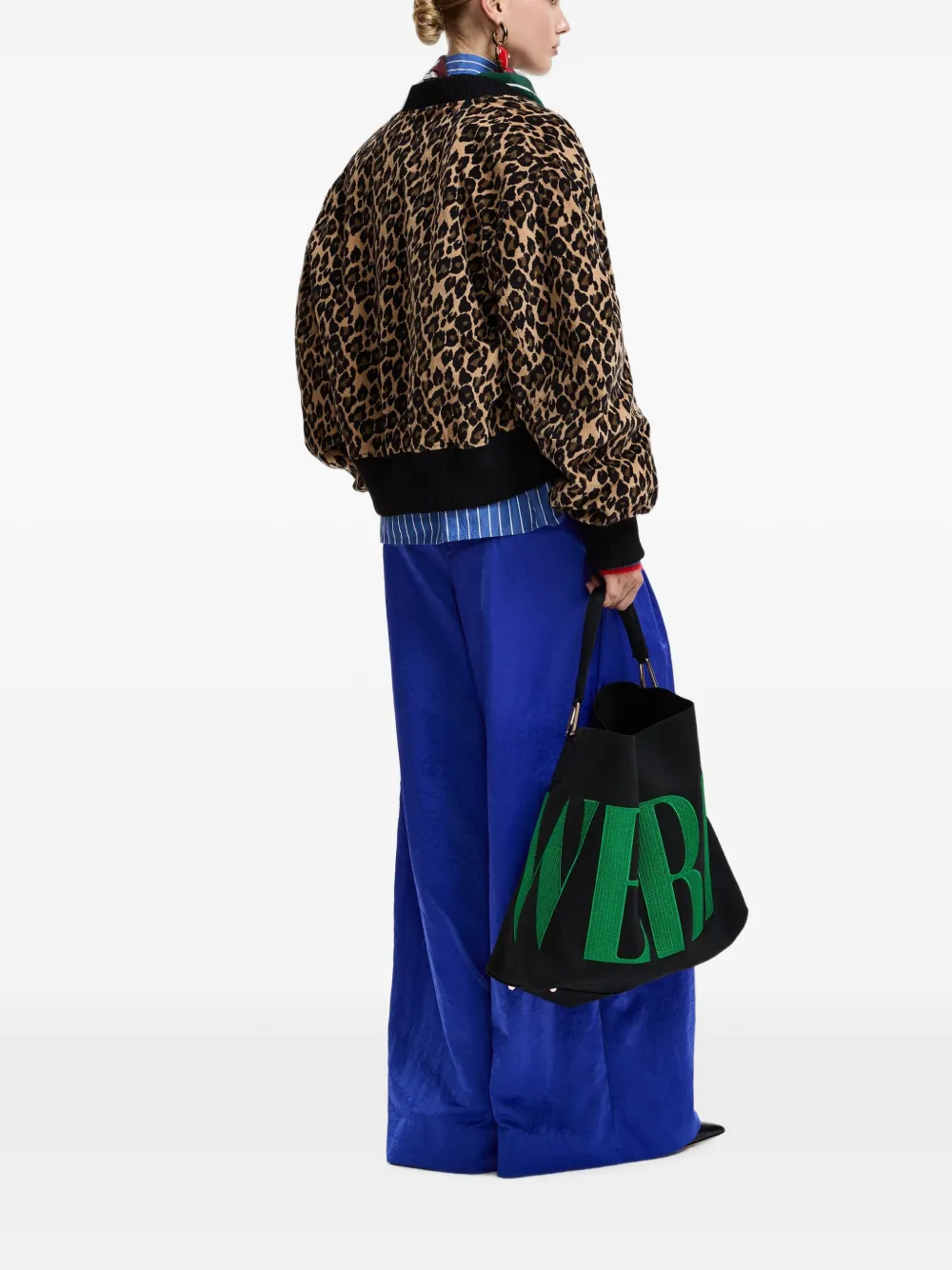 Essentiel Antwerp Bomberjack met luipaardprint Bruin