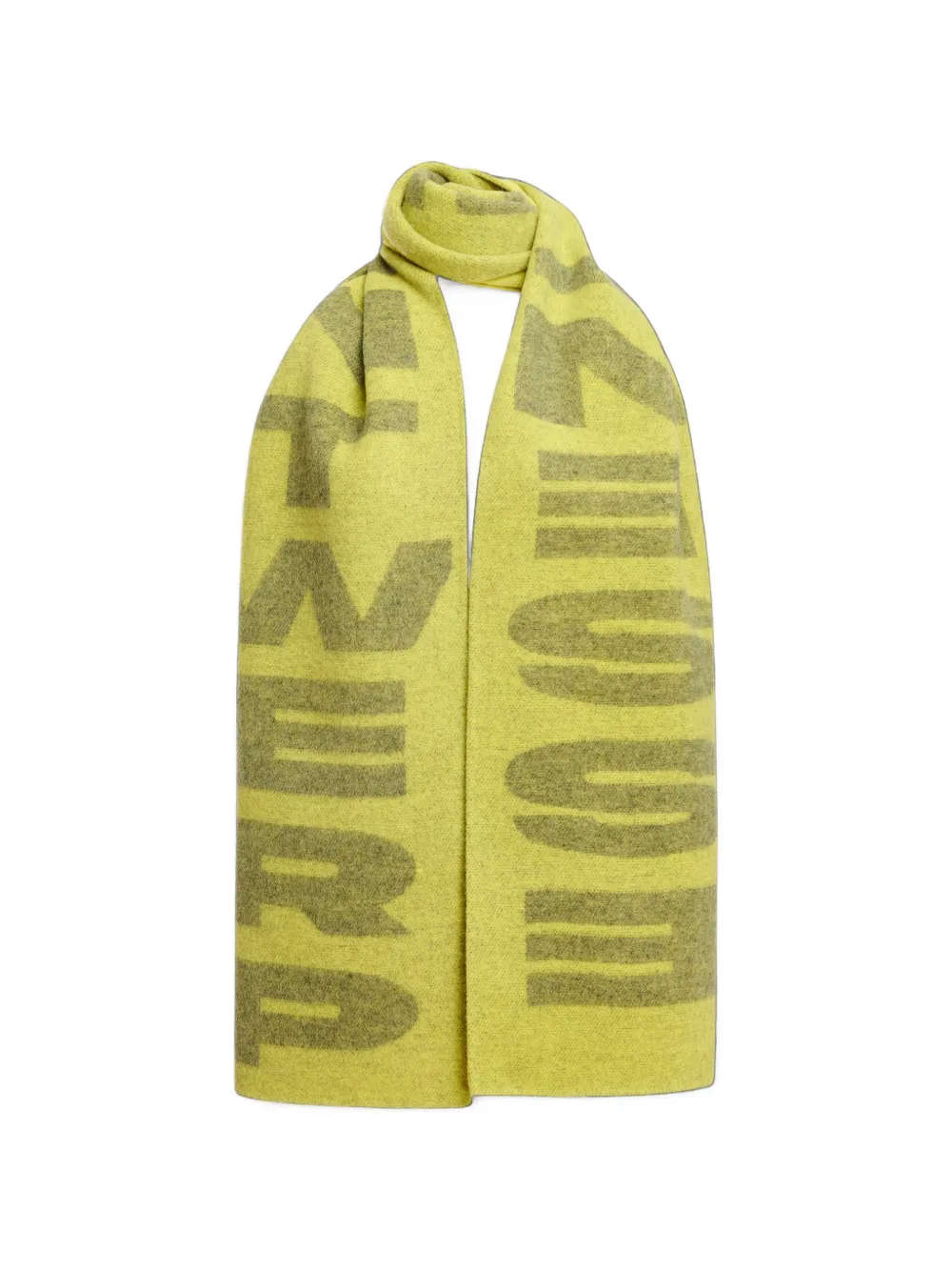 Essentiel Antwerp Sciarpa Krisis con logo jacquard - Giallo