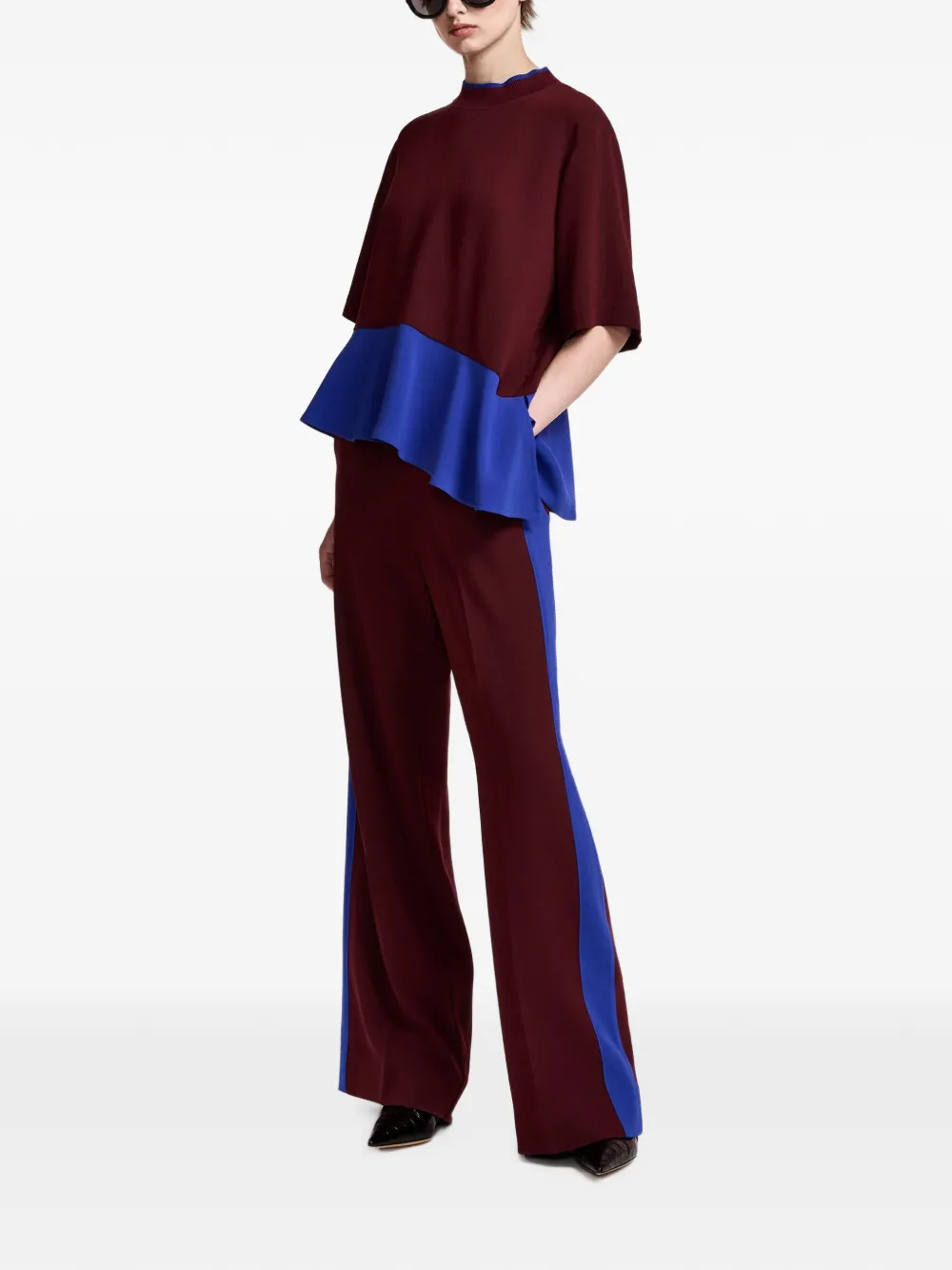 Essentiel Antwerp Karmic broek met zijstreep Rood