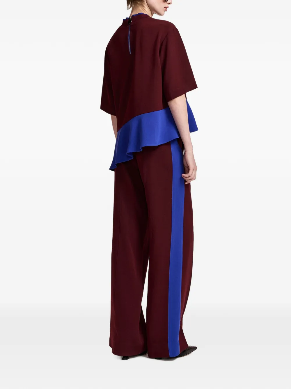 Essentiel Antwerp Karmic broek met zijstreep Rood
