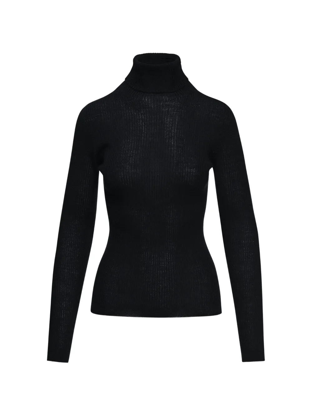 Essentiel Antwerp Gerippter Kelmuse2 Rollkragenpullover - Schwarz
