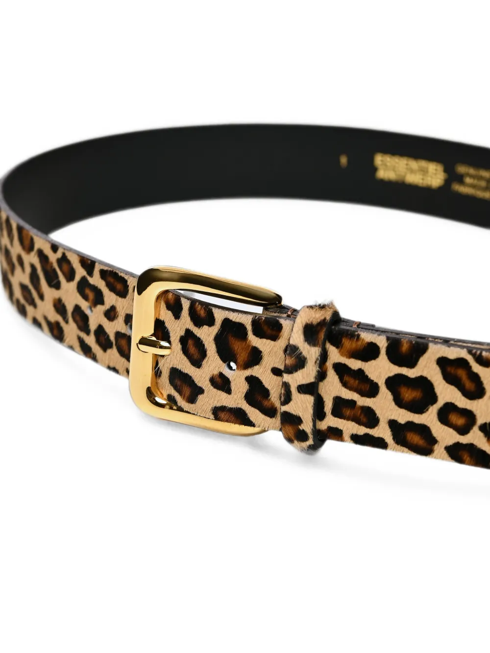 Essentiel Antwerp Kofee riem met luipaardprint Beige