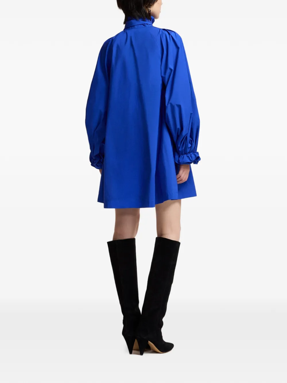 Essentiel Antwerp Jurk met A-lijn en strik Blauw