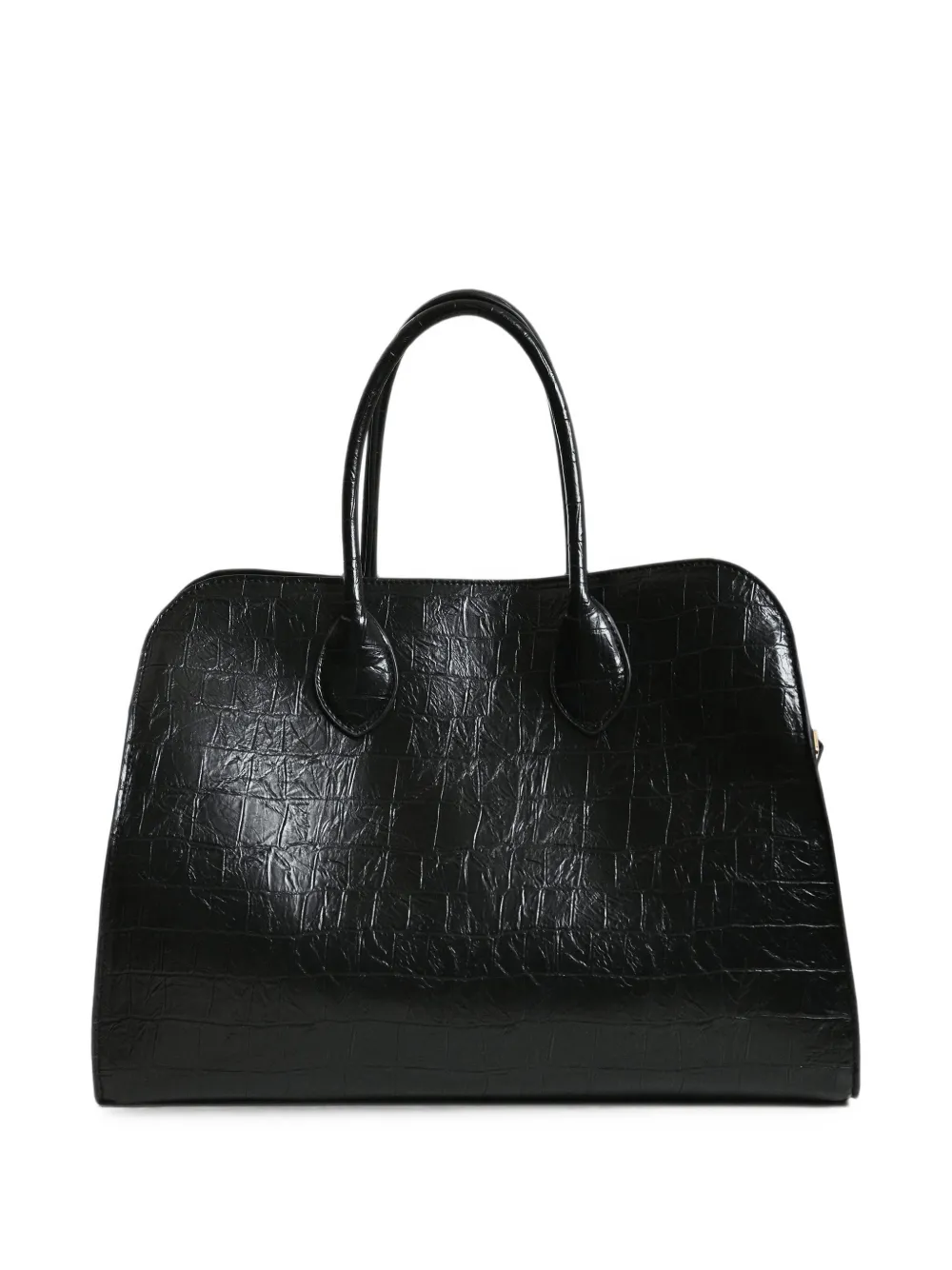 Essentiel Antwerp Katarina shopper met krokodillen-reliëf Zwart