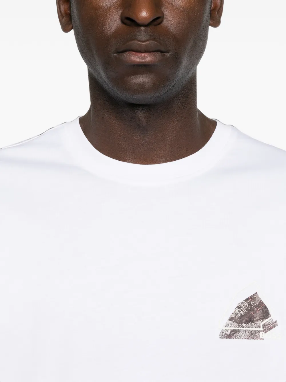 BOSS Katoenen T-shirt met grafische print Wit