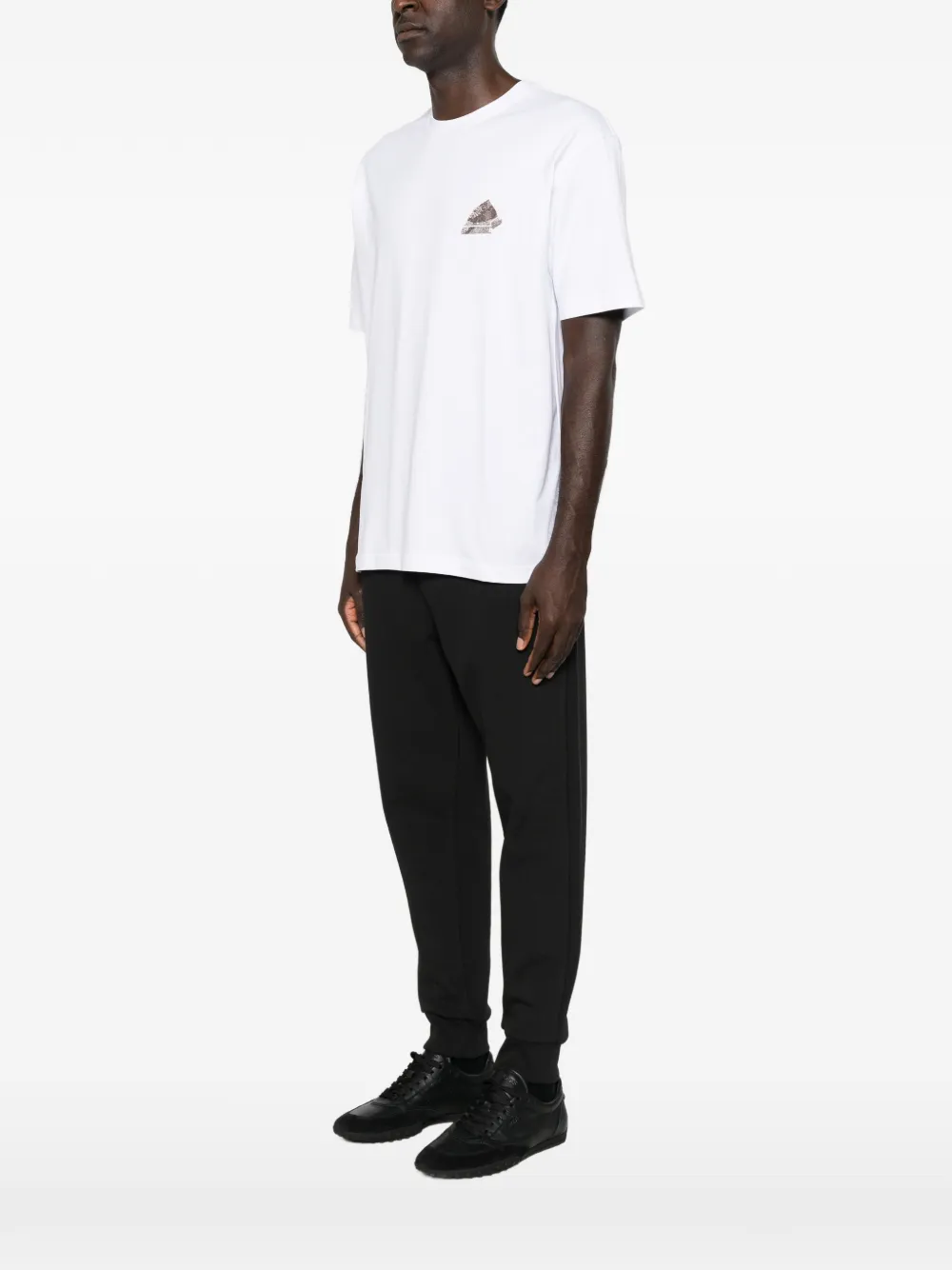 BOSS Katoenen T-shirt met grafische print Wit