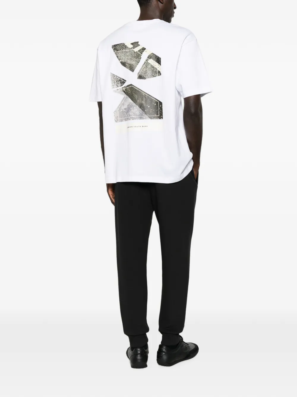 BOSS Katoenen T-shirt met grafische print Wit