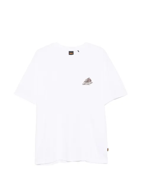 BOSS camiseta de algodón con estampado gráfico