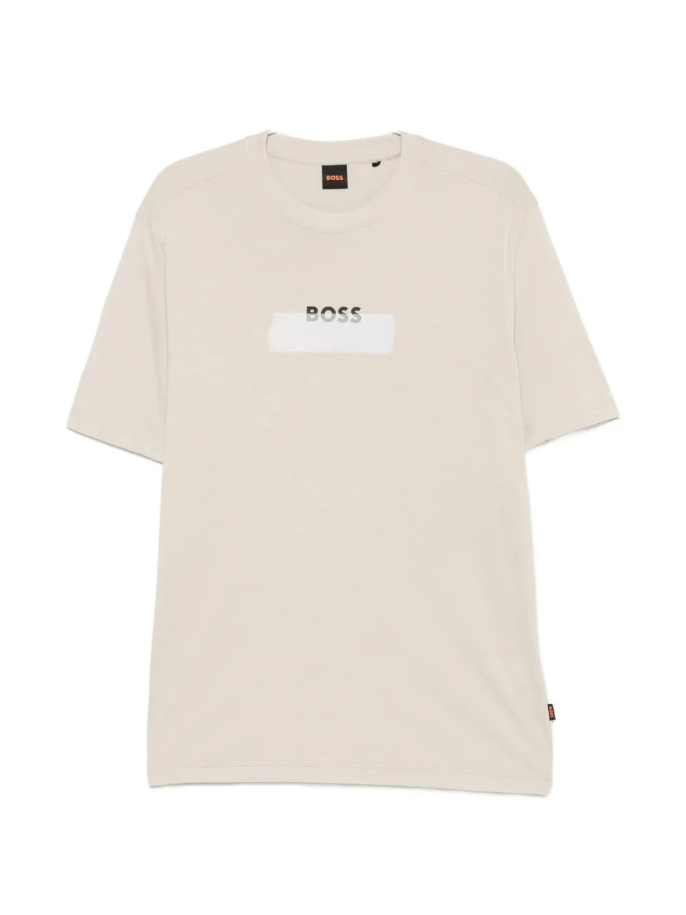 BOSS logo-print short-sleeve T-shirt - Nude