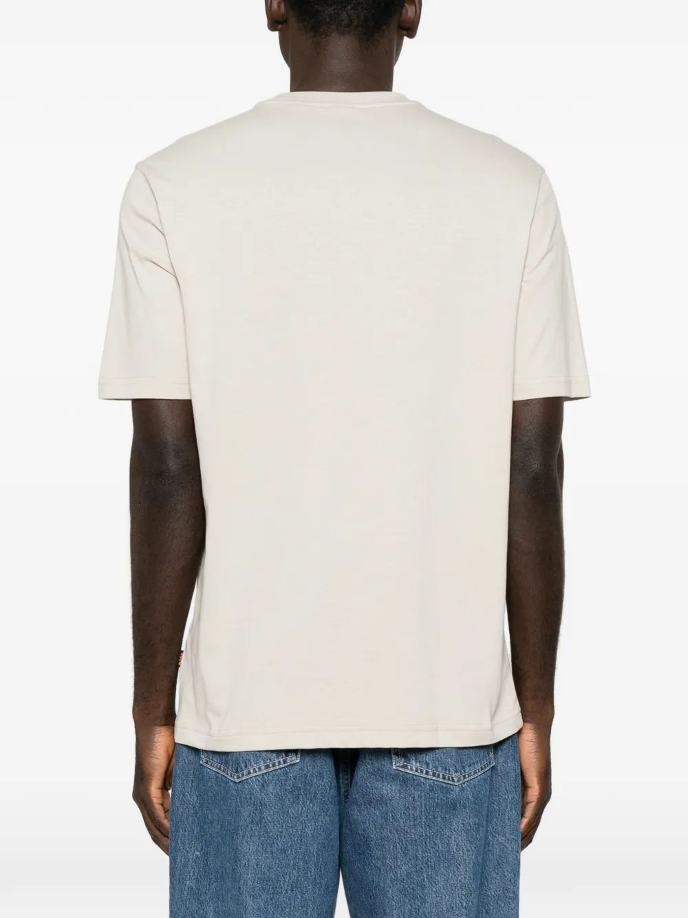 BOSS T-shirt met logoprint Beige