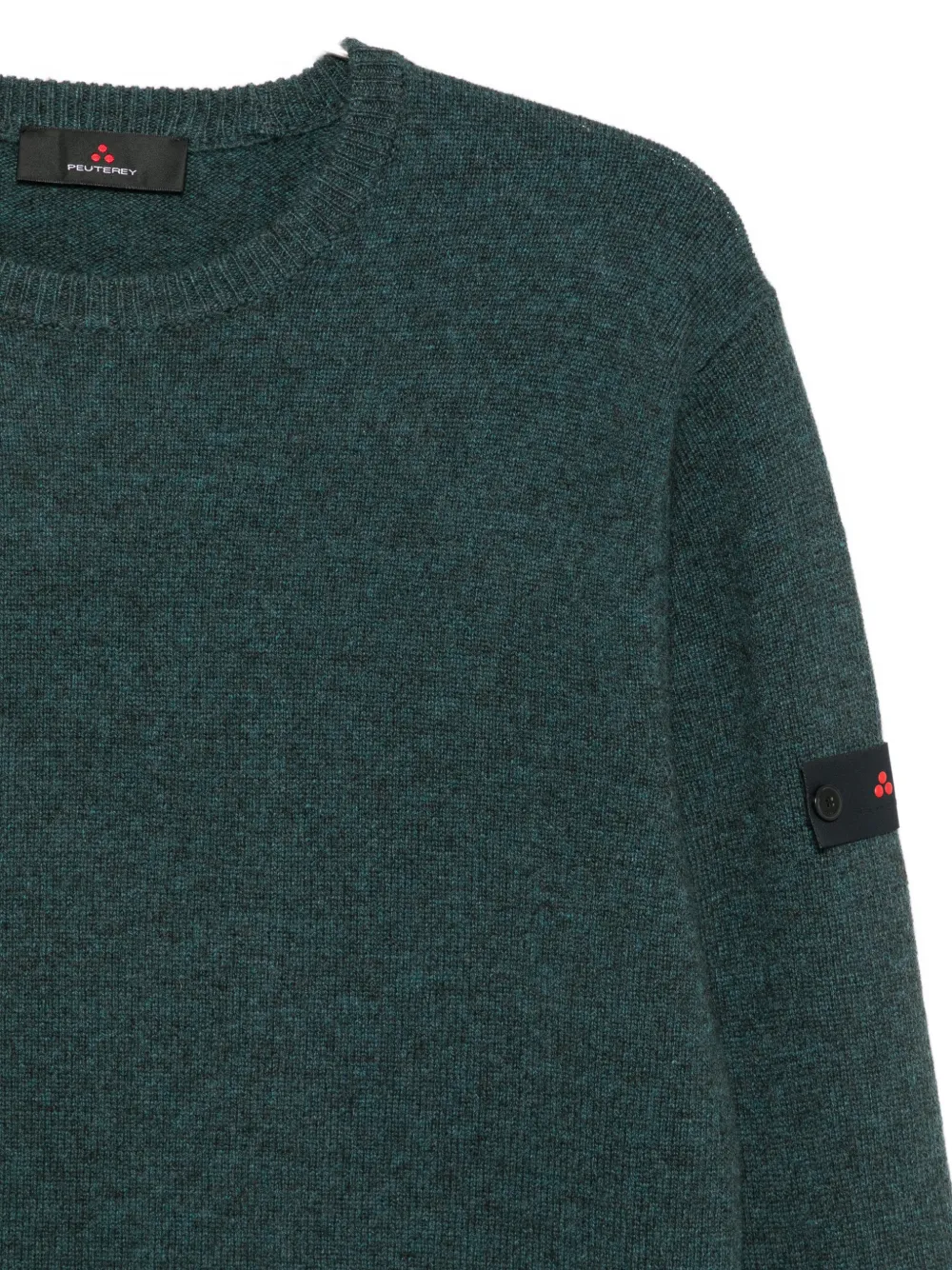 Peuterey Sweater met logopatch Groen