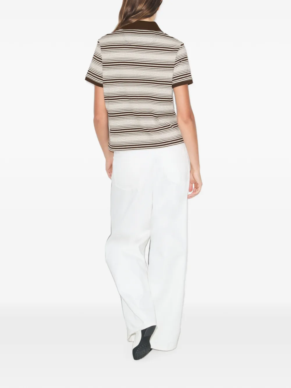 Tory Burch Little Grumps katoenen poloshirt Beige