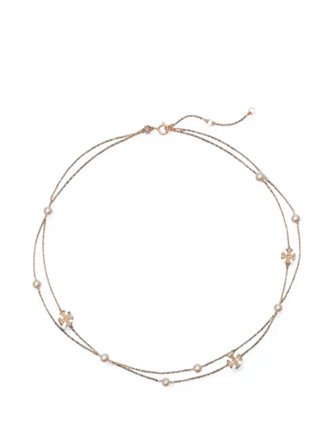 Tory Burch collar Moondance a capas con perla