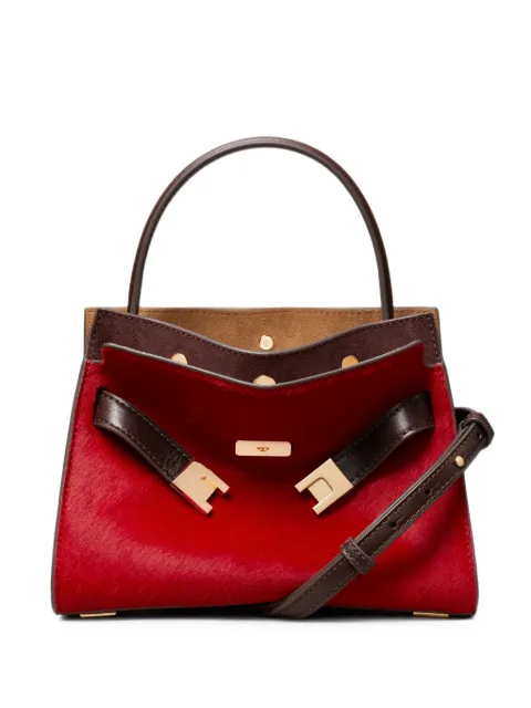 Tory Burch petite Lee Radziwill calf-hair double bag