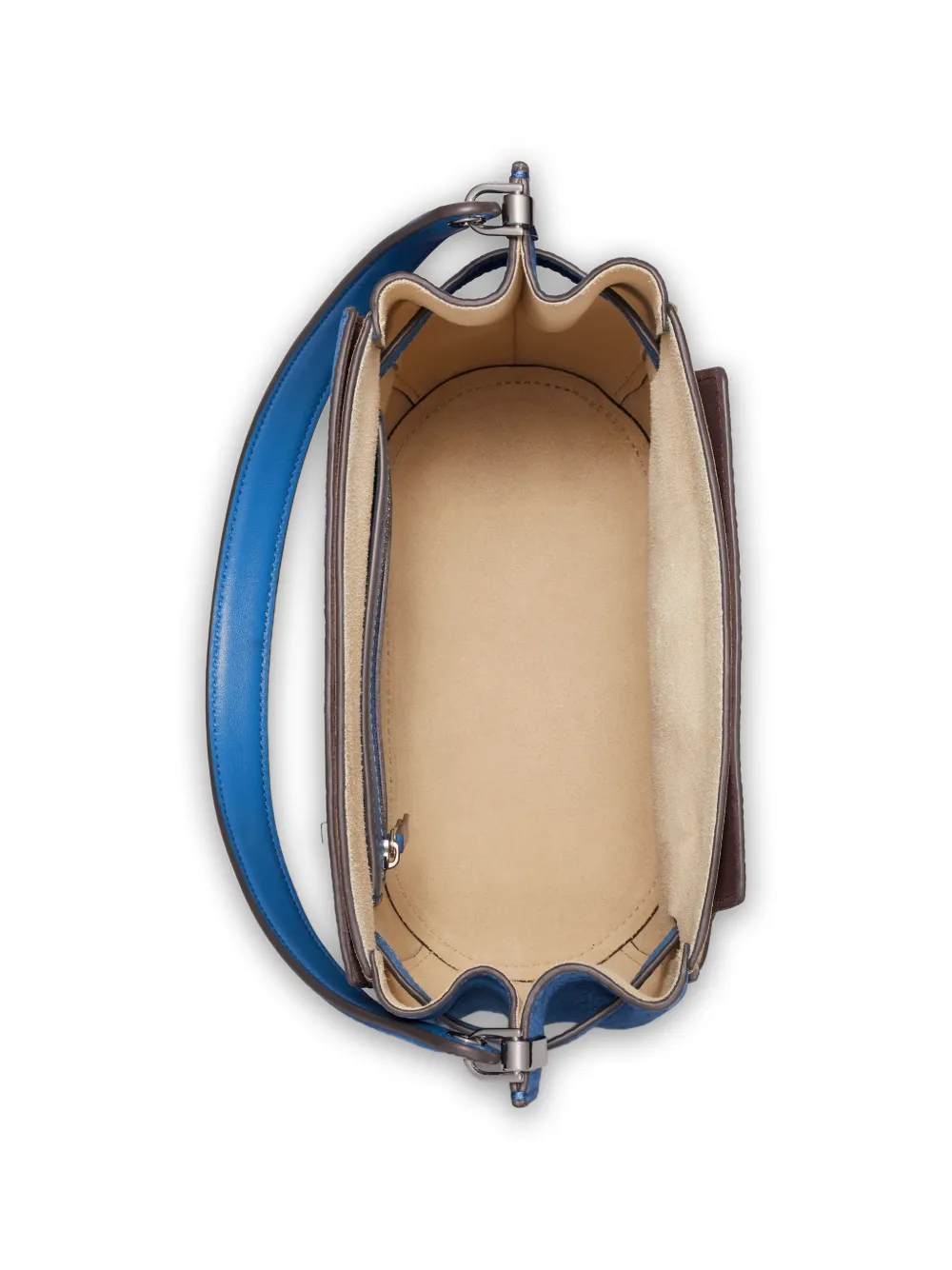 Tory Burch Lee Radziwill nubuck bucket-tas Blauw