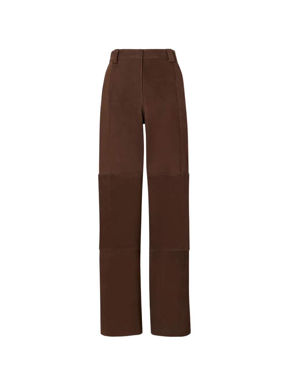 Tory Burch Ruimvallende suède broek Bruin