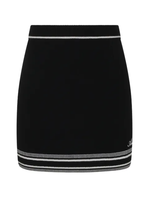 AMIRI script knit mini skirt
