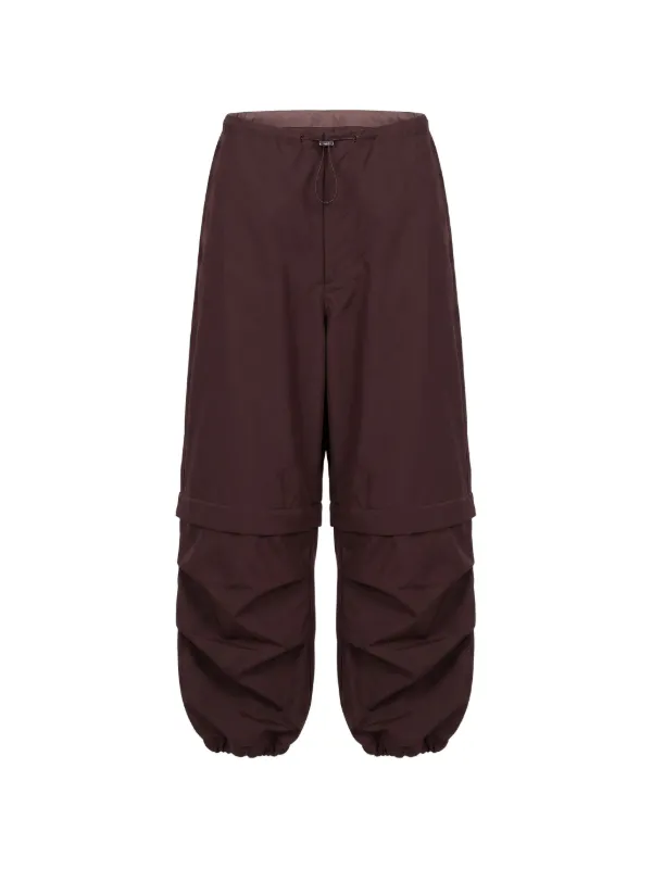 Agolde Coulson Drawstring-waist Track Pants in Brown