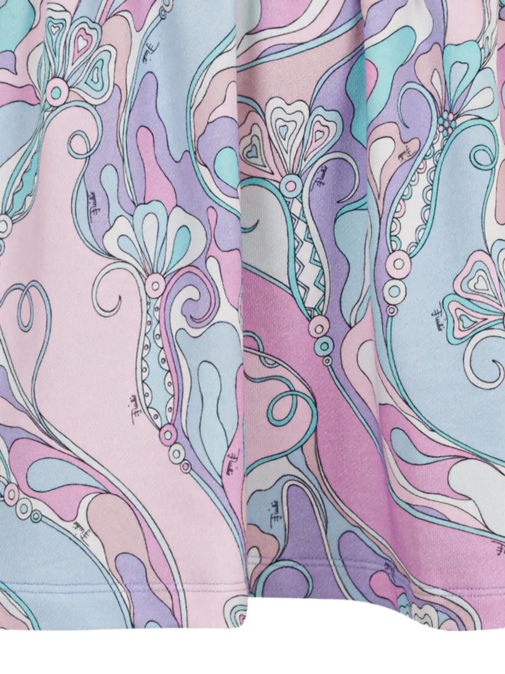 PUCCI Junior Orchidee print layered-effect dress Roze