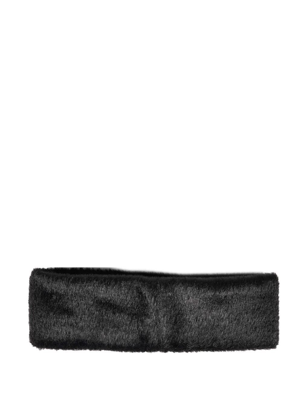 Ruslan Baginskiy Fuzzy faux-fur headband Zwart