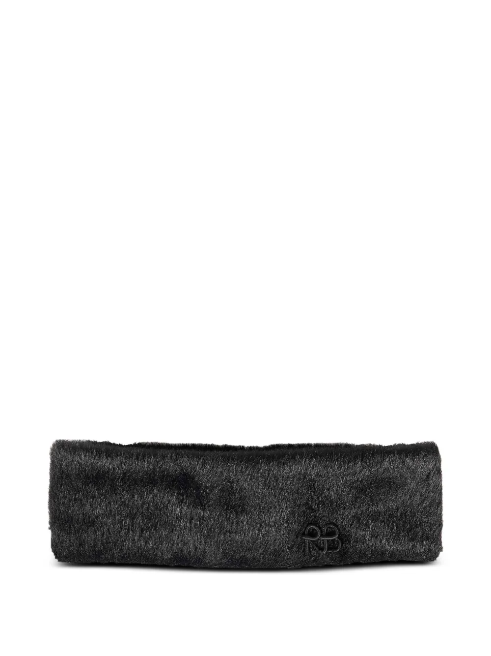 Ruslan Baginskiy Fuzzy faux-fur headband Zwart