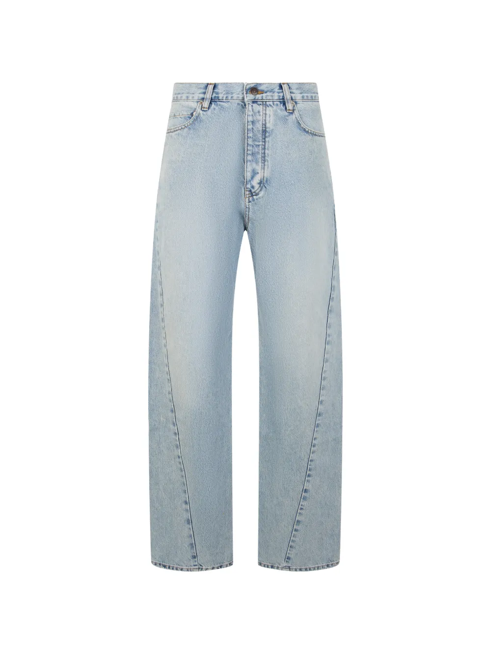 Balenciaga distressed loose-fit jeans - Blu