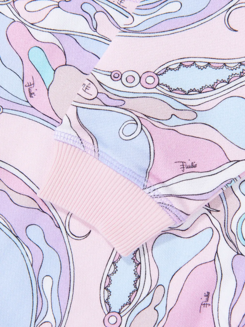PUCCI Junior Trui met Iride-print Roze