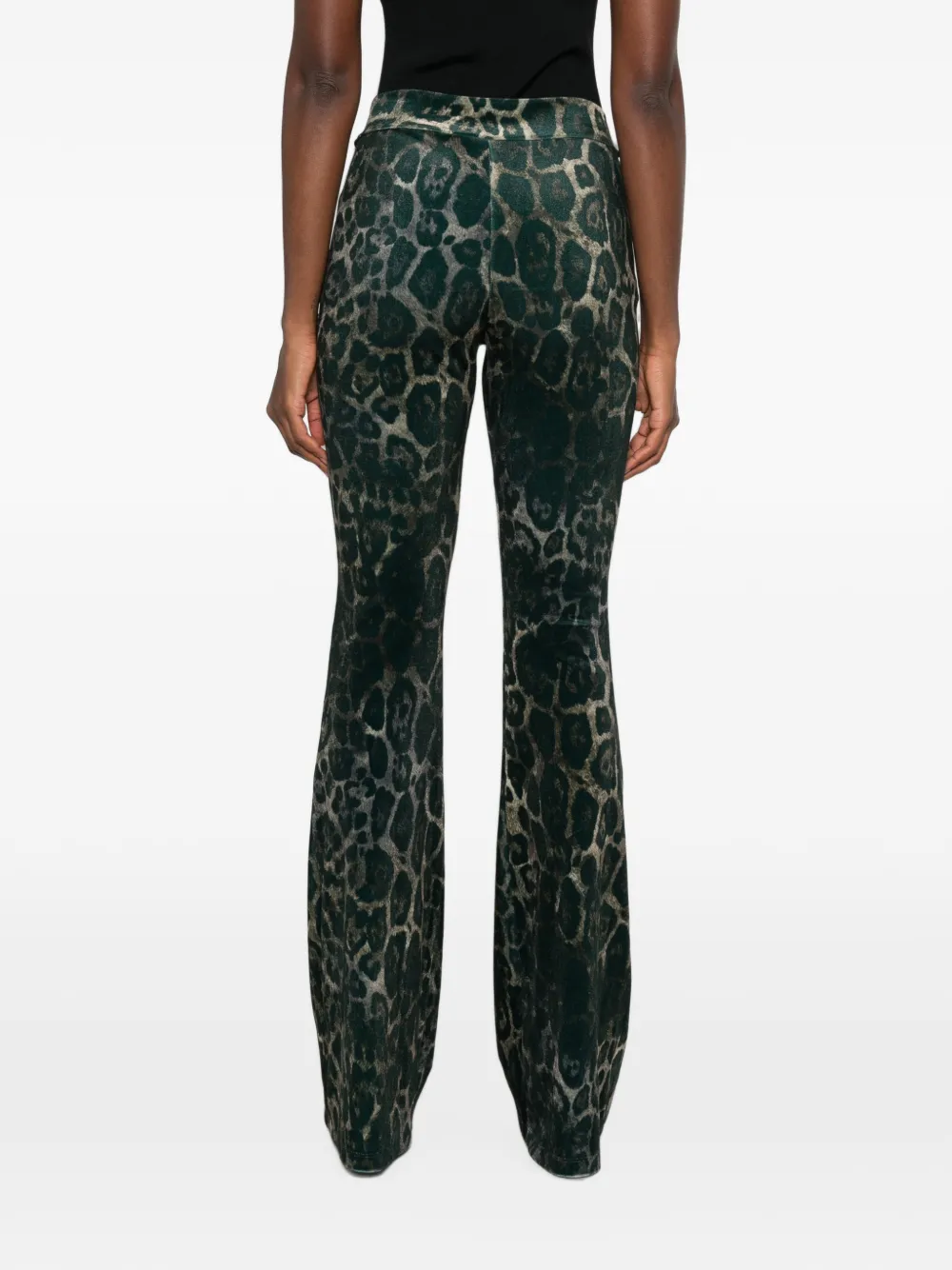 Just Cavalli Broek met luipaardprint Groen