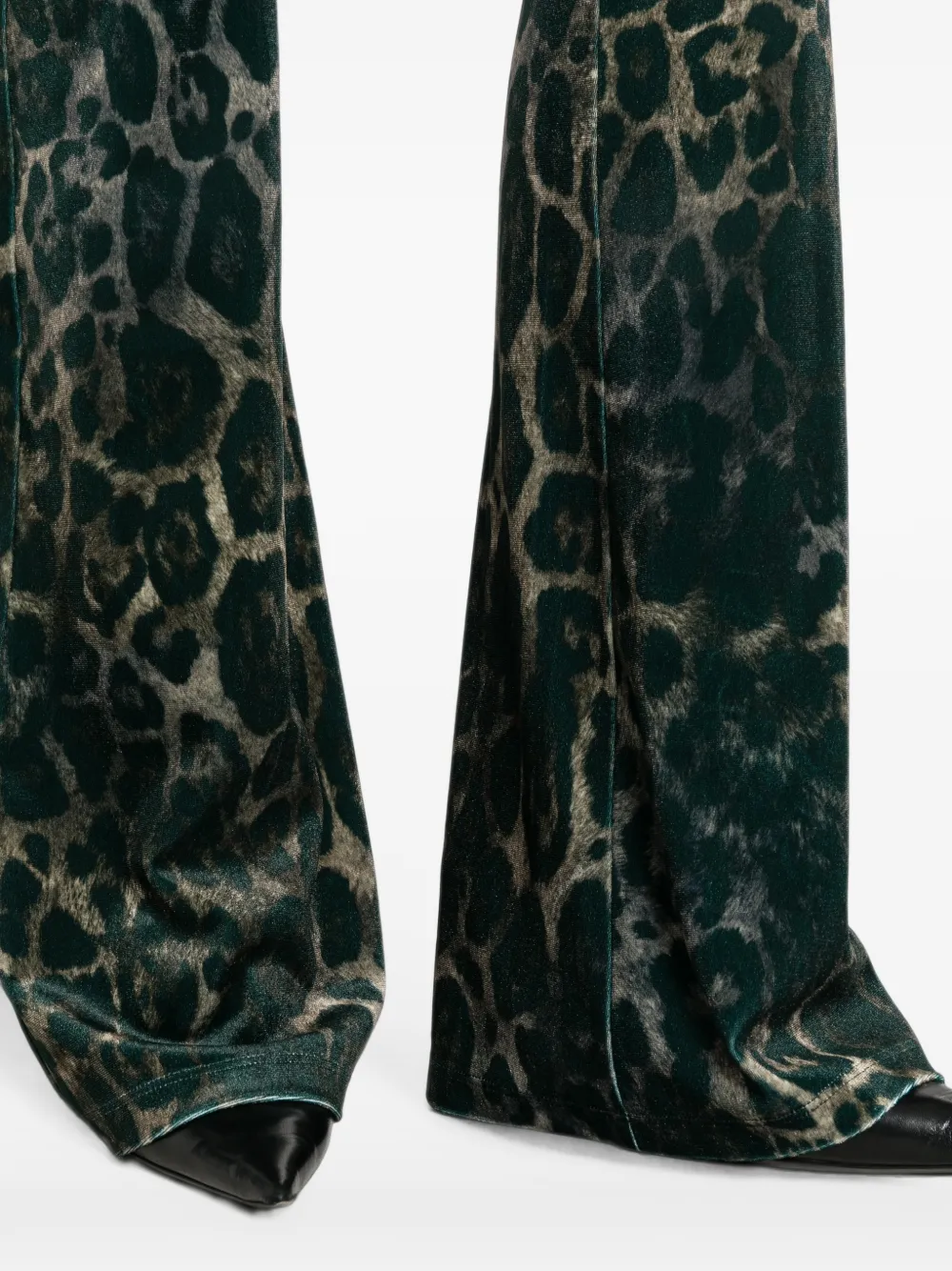 Just Cavalli Broek met luipaardprint Groen
