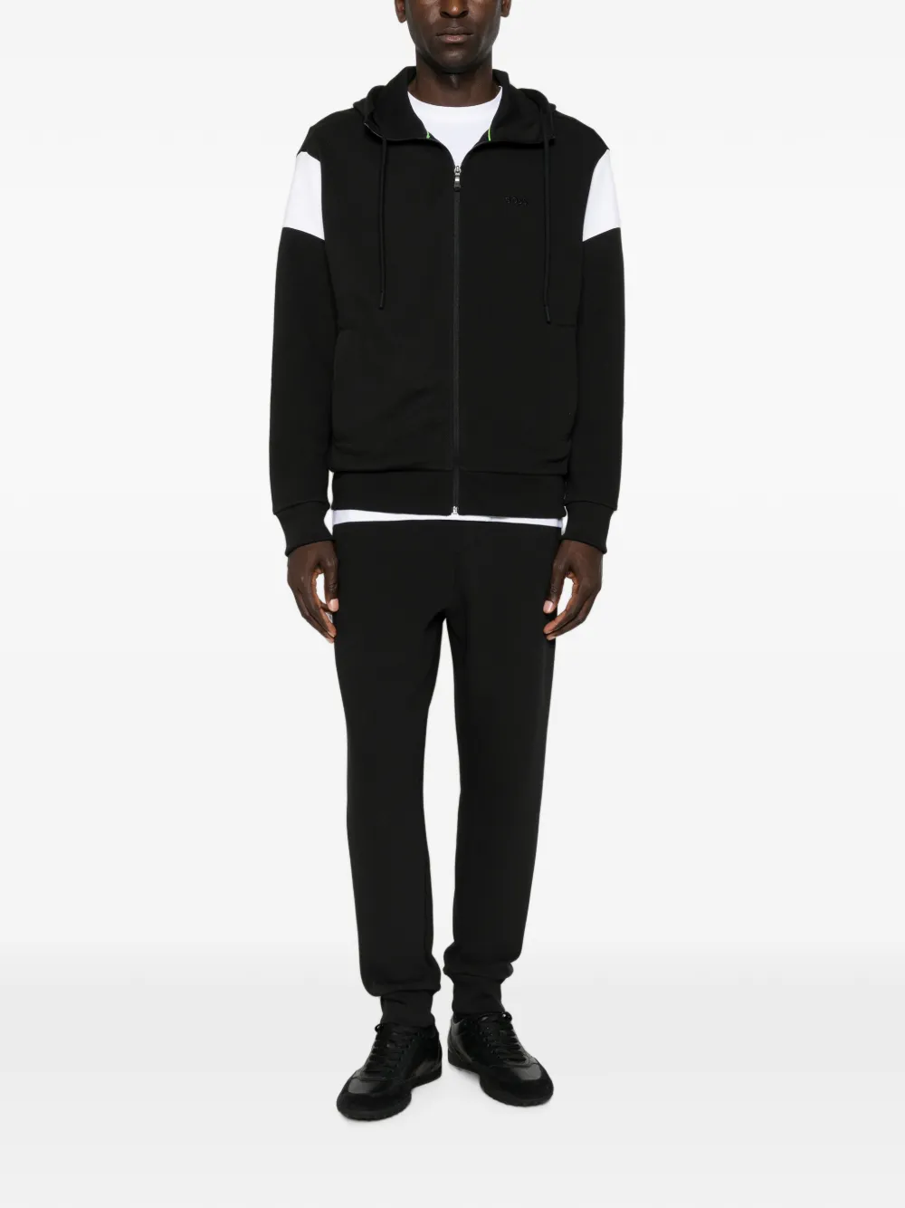 BOSS Trainingspak met colourblocking Zwart