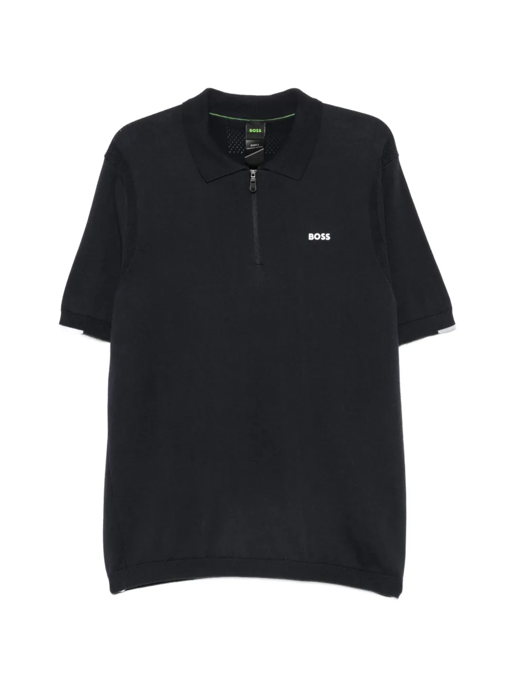 BOSS Poloshirt mit Reißverschluss - Blau