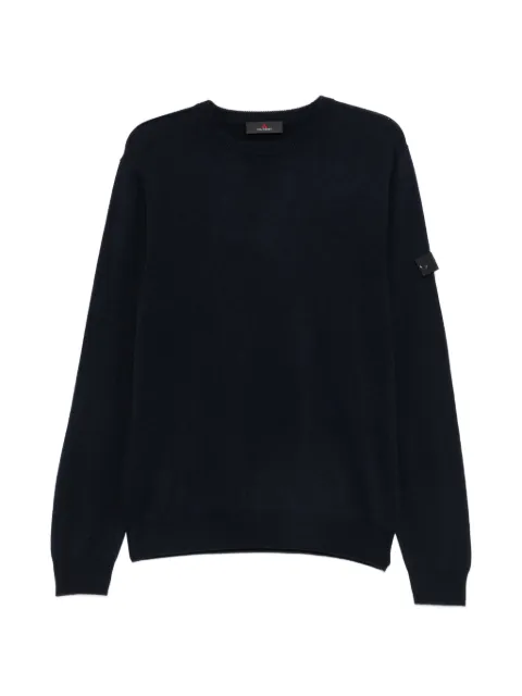 Peuterey jersey con cuello redondo y parche del logo
