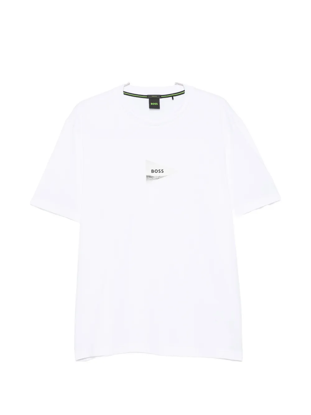BOSS logo-print crew-neck T-shirt - Weiß