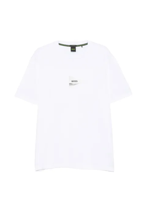 BOSS logo-print crew-neck T-shirt