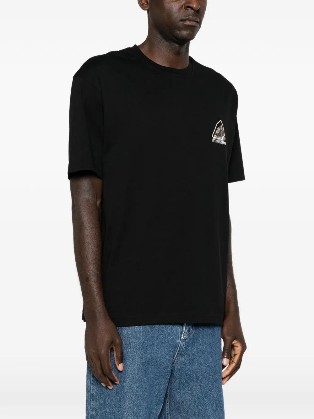 BOSS T-shirt met grafische print Zwart